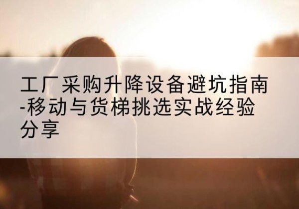 玉树移动式升降机怎么选-工厂采购升降设备避坑指南-移动与货梯挑选实战经验分享